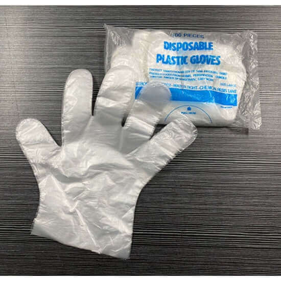 Disposable Plastic Gloves - 100pcs - Size Large