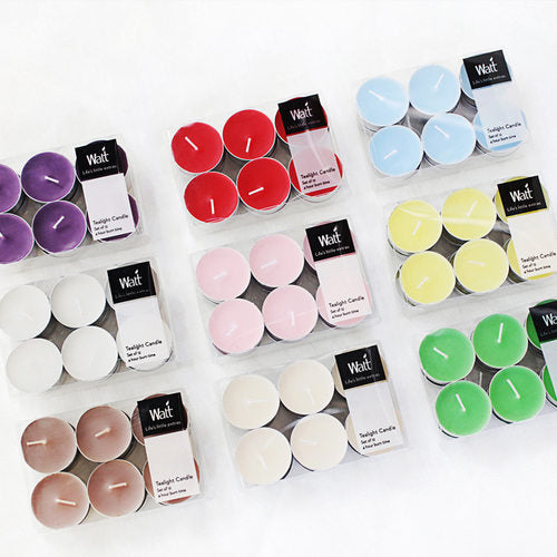 Tealight Candles - 12pcs (4 burning hours)