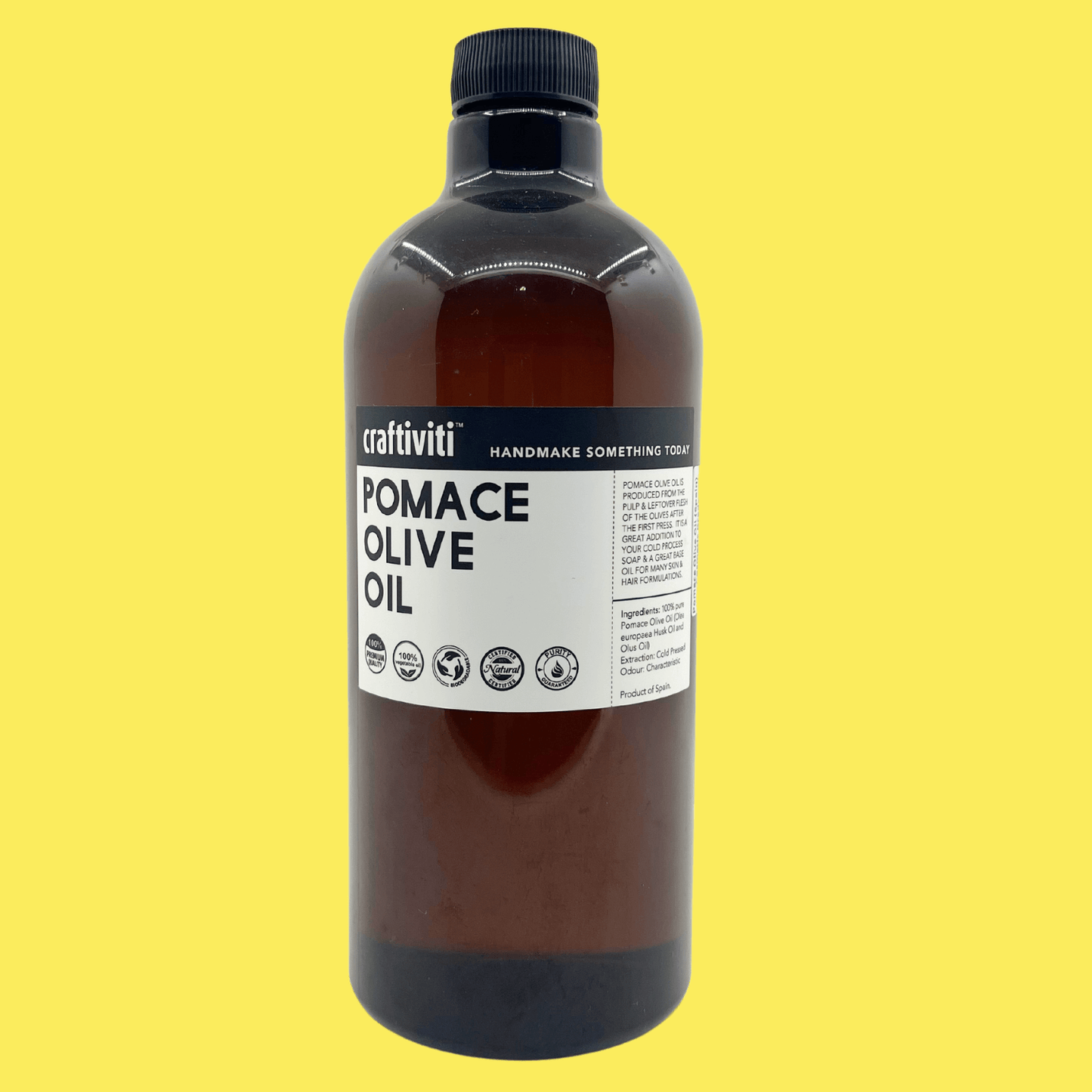 Pomace Olive Oil (Spain) - Cosmetic Grade