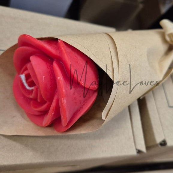 Single Rose Soy Candle C7R