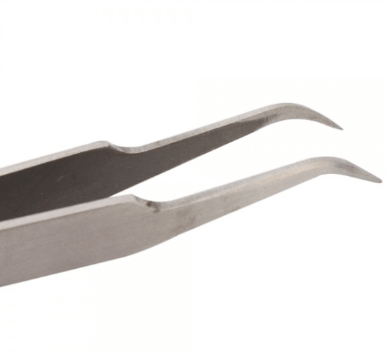 TS-15 Angled Tweezer (11cm) - Anti Magnetic
