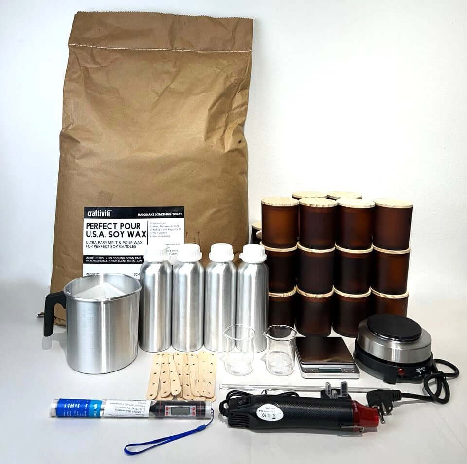 Business Pro Kit - 100pcs x 180g Soy Wax Candles