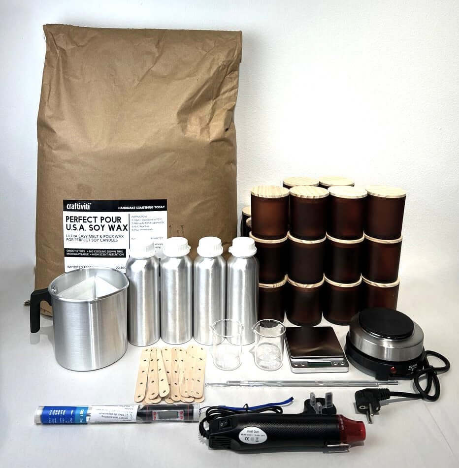 Business Pro Kit - 100pcs x 180g Soy Wax Candles