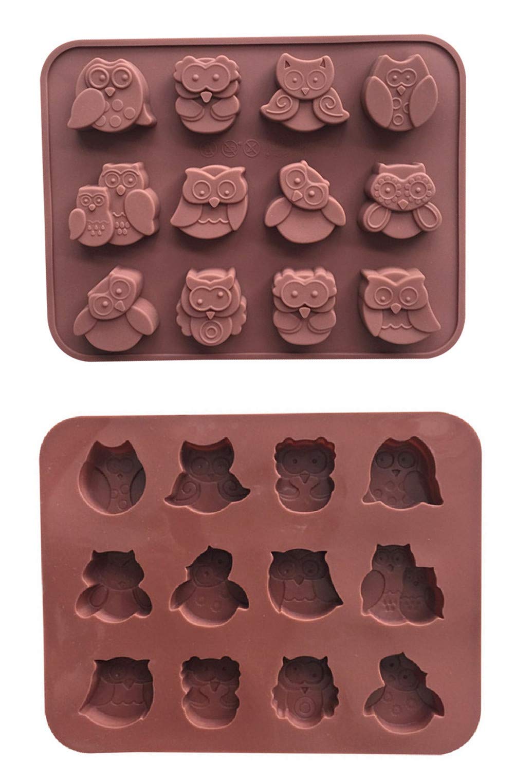 Owl Silicone Mold - 12pcs