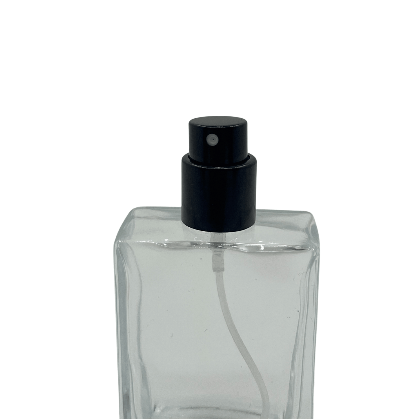 Perfume Glass Bottle Spray Cap - 10ml (Thin) - Black Cap