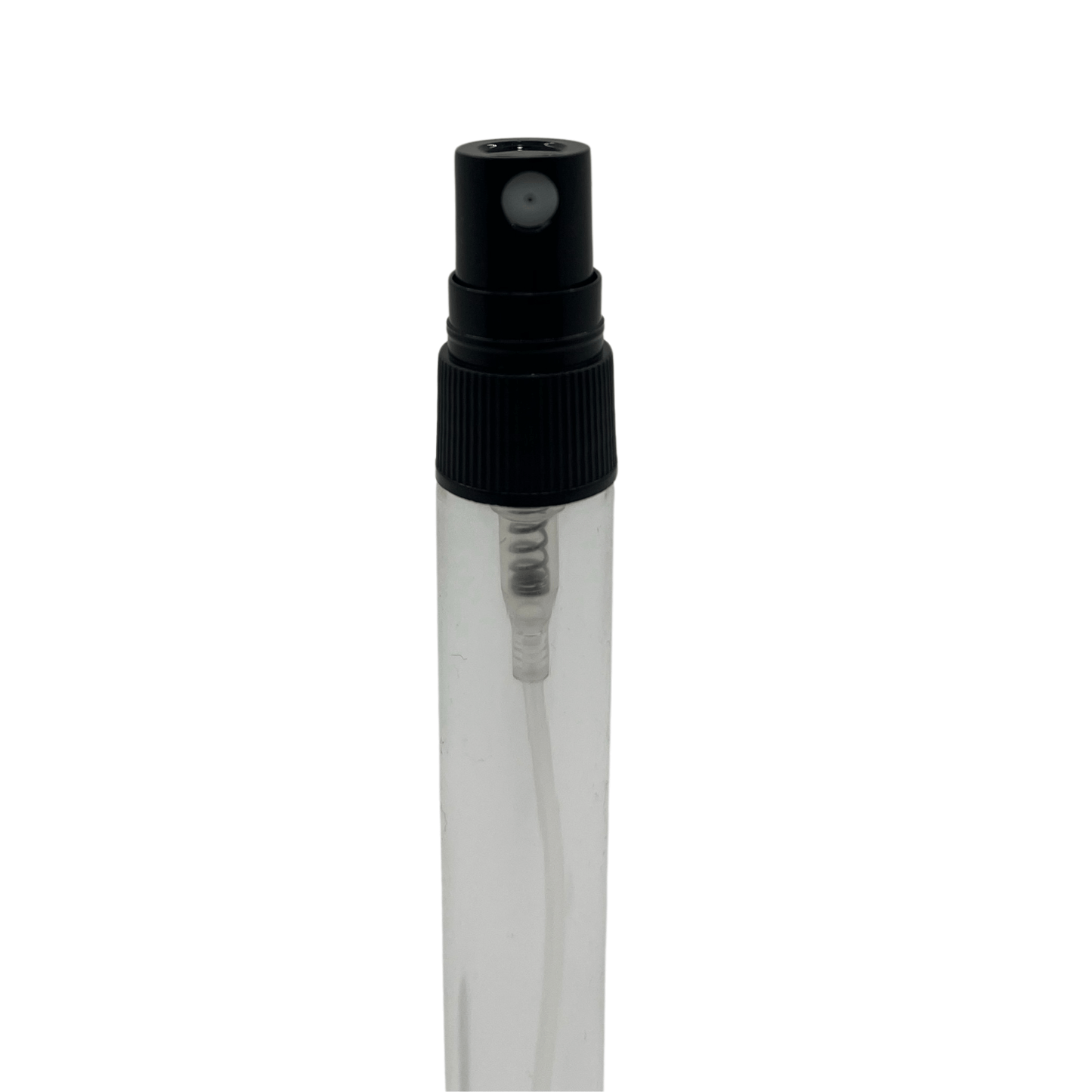 Perfume Glass Bottle Spray Cap - 10ml (Thin) - Black Cap
