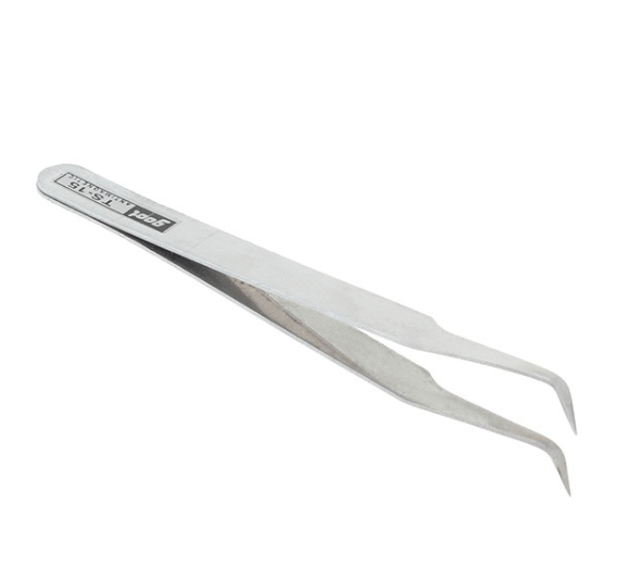 TS-15 Angled Tweezer (11cm) - Anti Magnetic