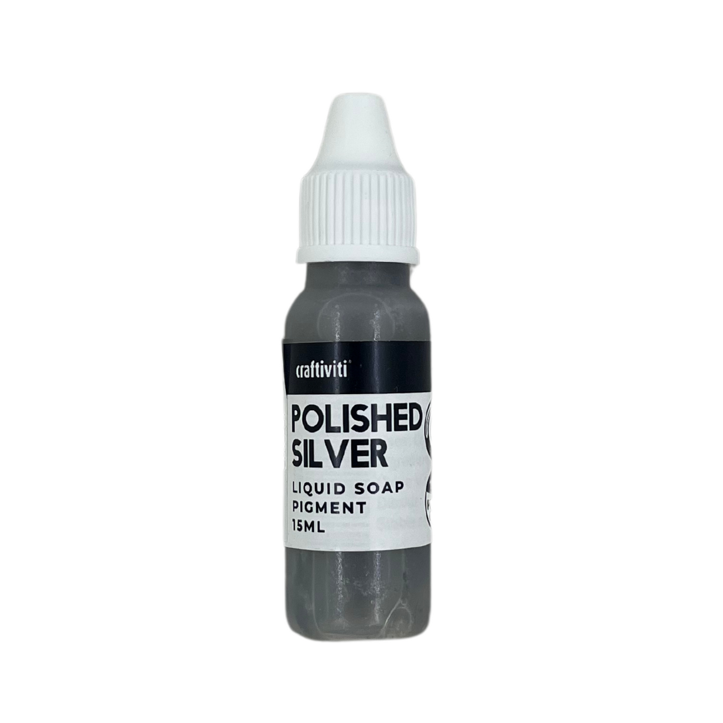 Liquid Soap Pigment 15ml - Polished Silver