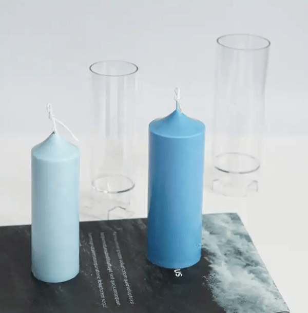 Acrylic Round Pillar Candle Mold
