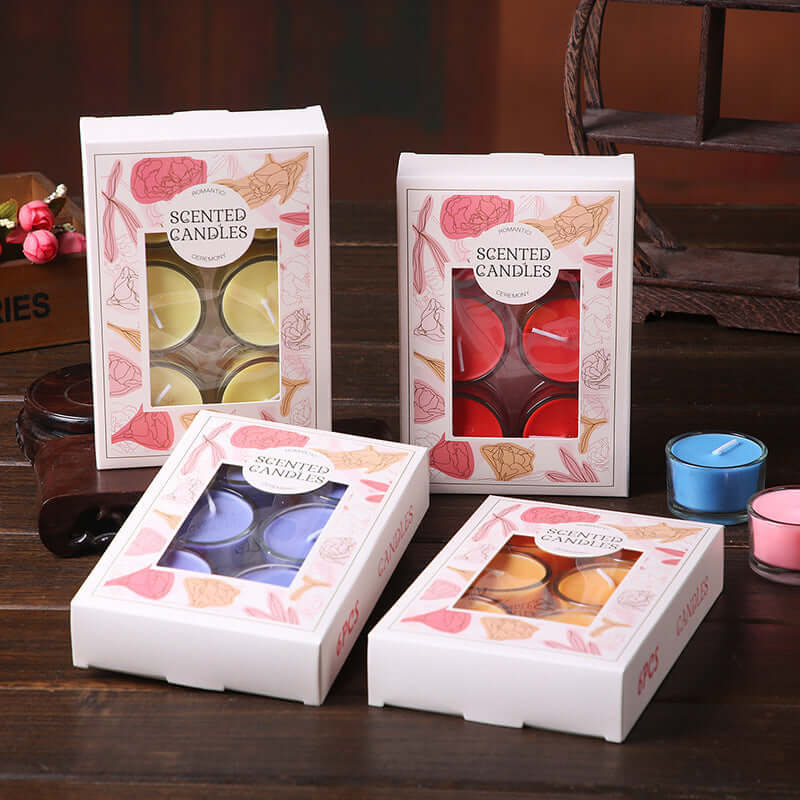 Scented Tea Light Candles - 6pcs