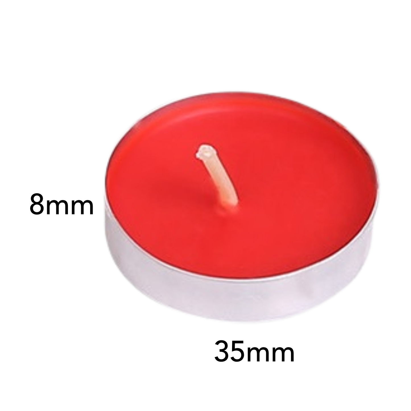 Tealight Candles - 10pcs (8mm x 35mm)