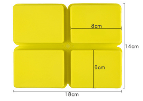 Rectangular Silicone Mold - 100g - 4 bars