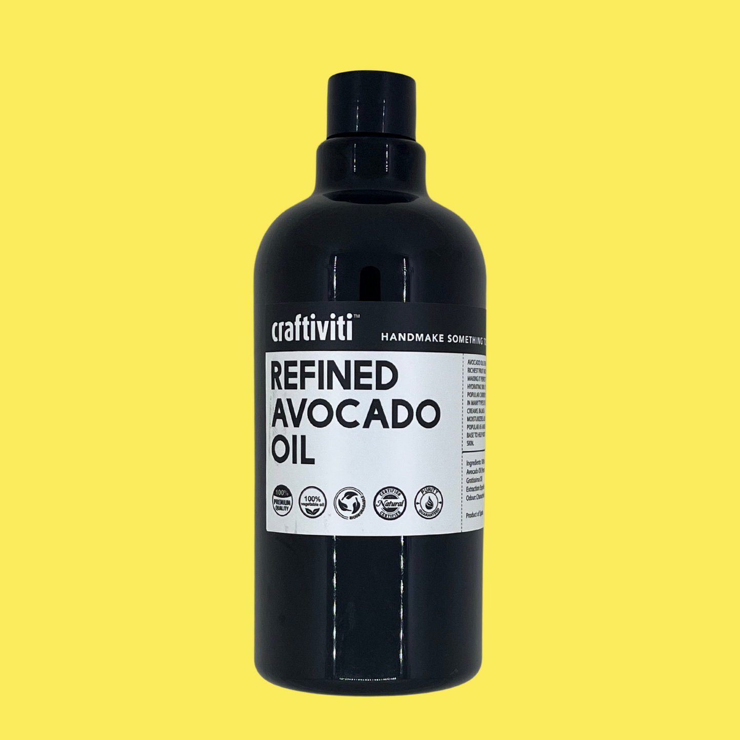 Refined Avocado Oil (Spain) - Cosmetic Grade
