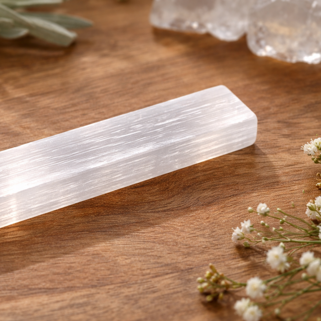 Selenite Stick – Energy Cleansing & Smudging Crystal