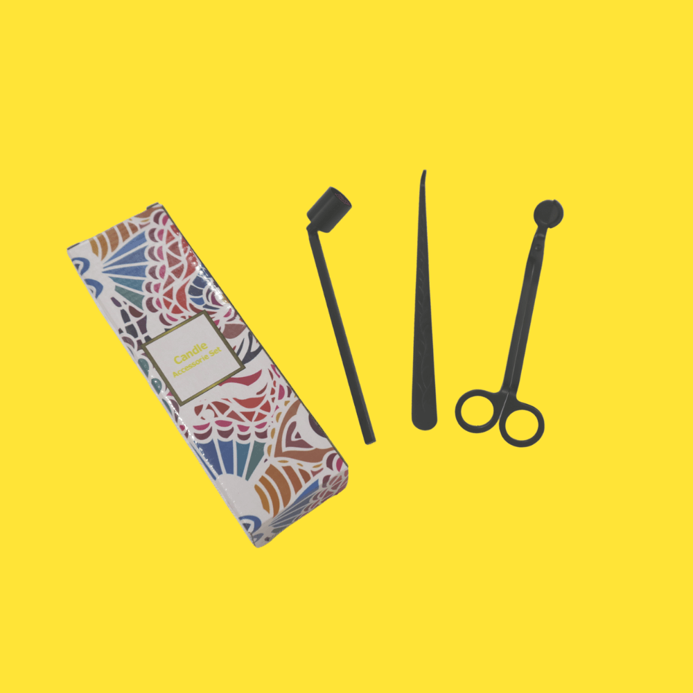 Candle Care Tools - 3pcs Set (Black)