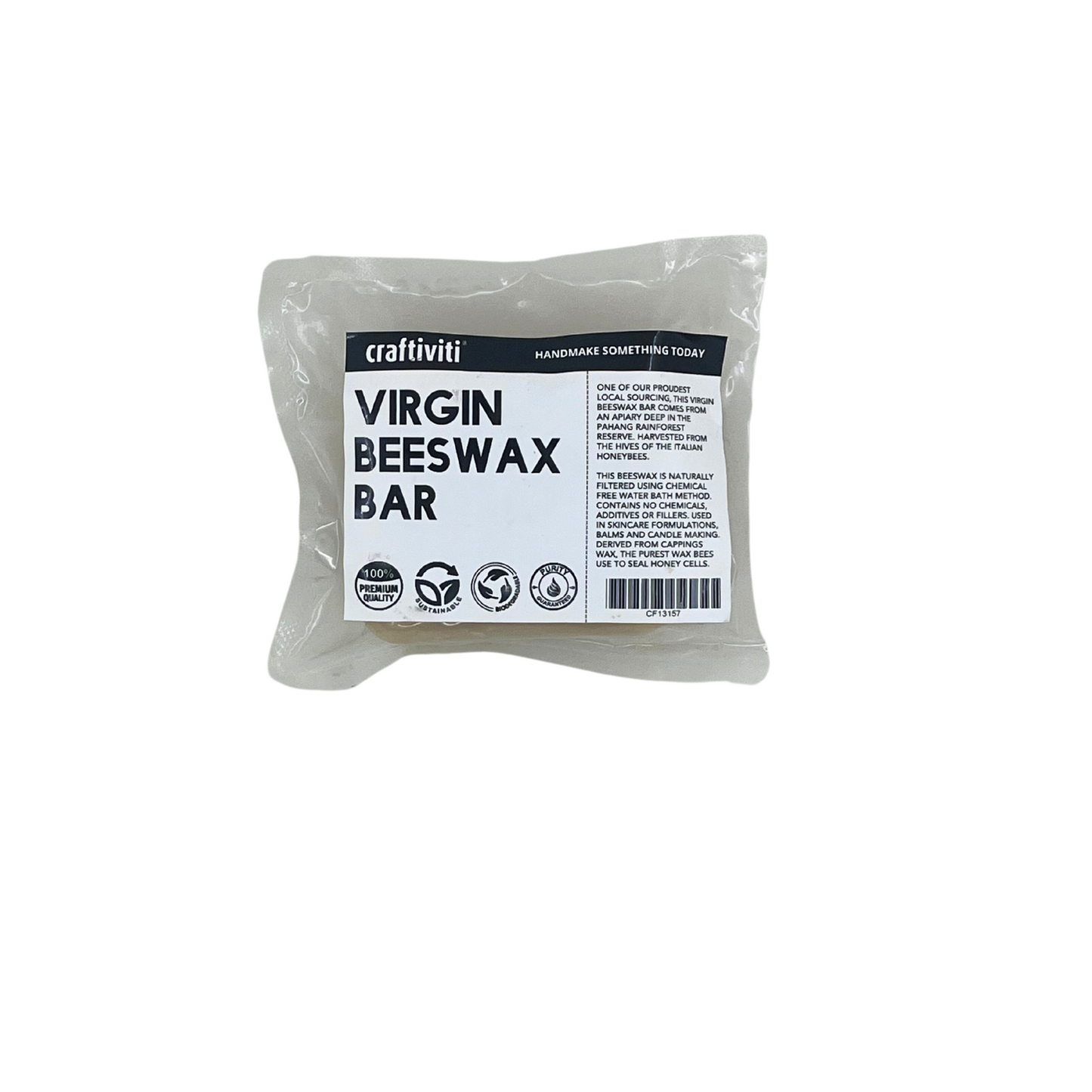 Virgin Beeswax Bar - 70g