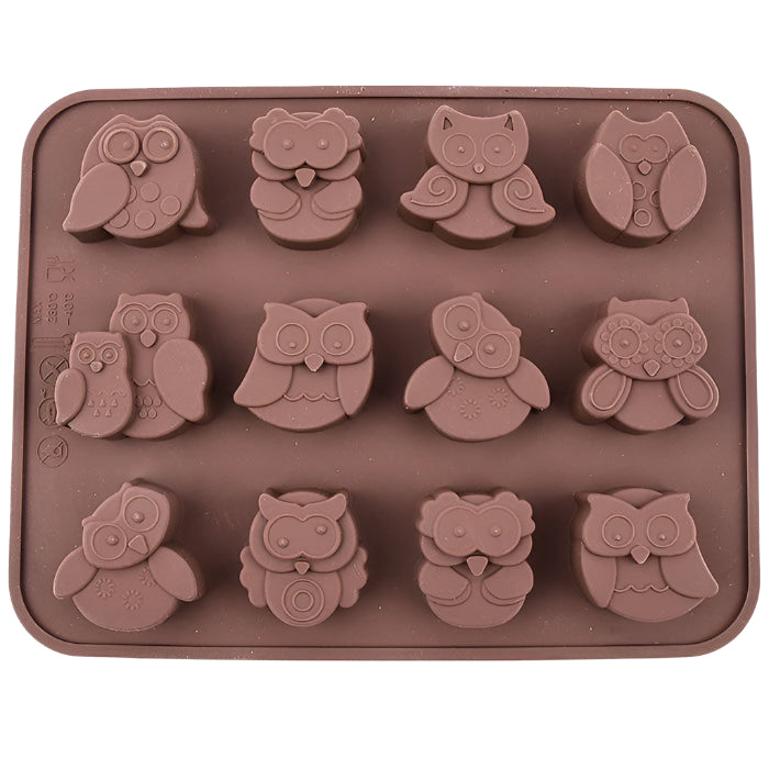 Owl Silicone Mold - 12pcs