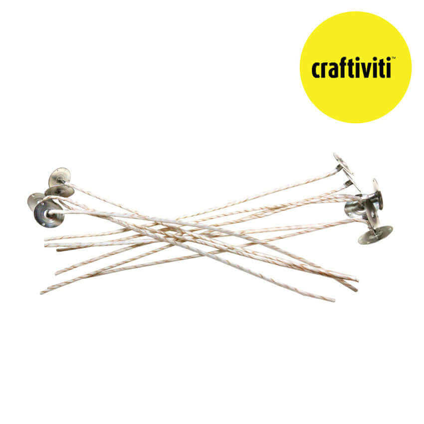 ECO-10 Candle Wick 8" Inches (USA) - 10pcs
