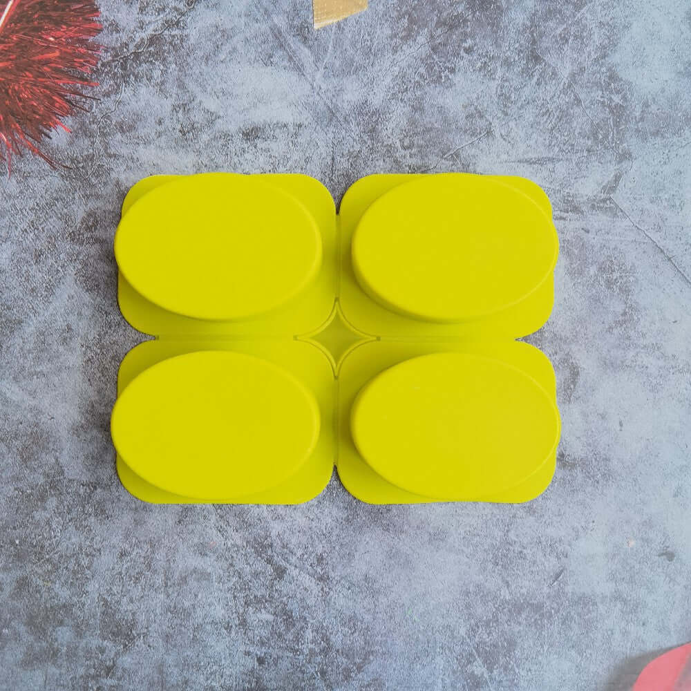 Oval Silicone Mold - 4 bars