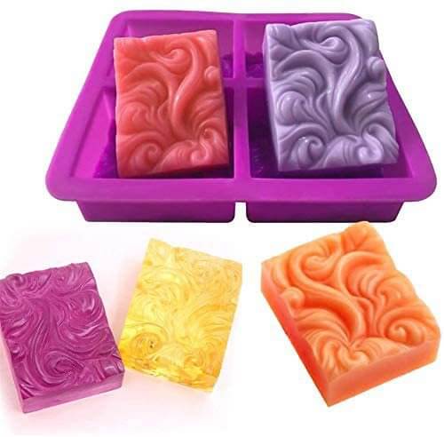 Swirls Silicone Mold - 4pcs