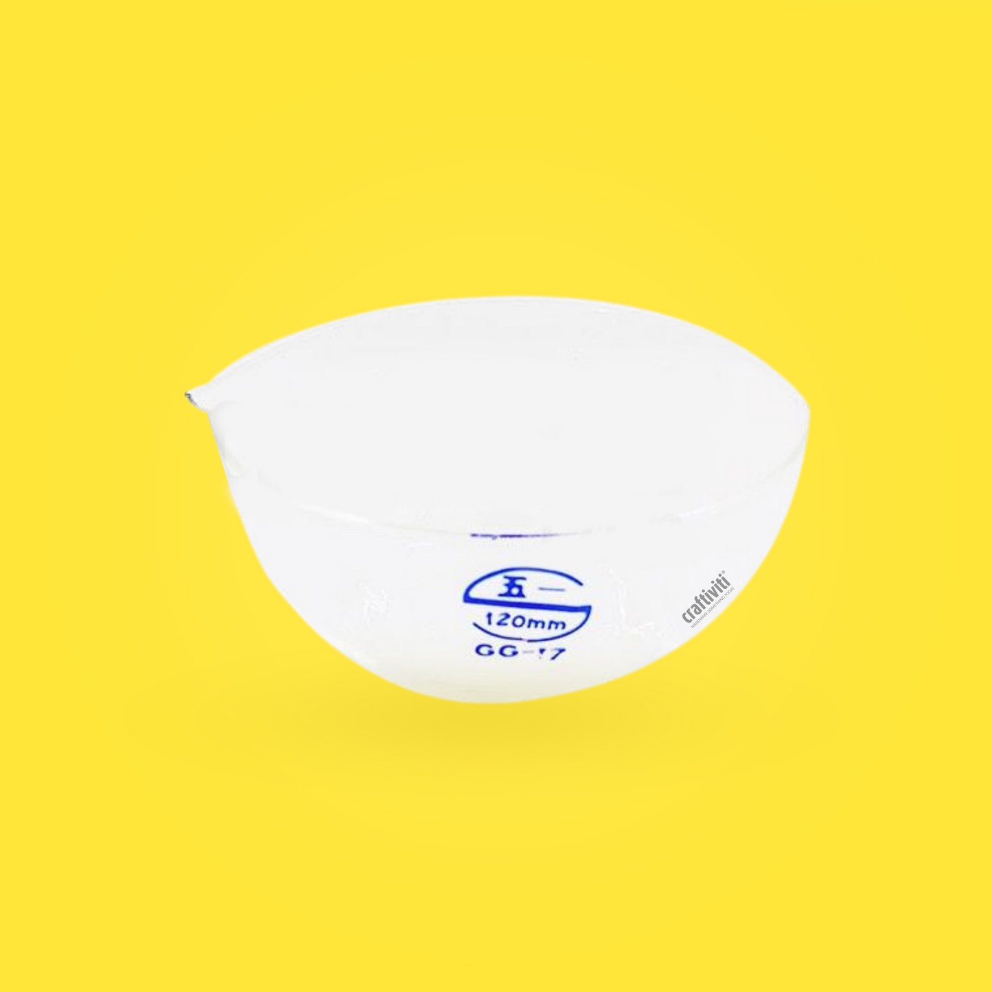 Laboratory Grade Glass Mixing Bowl - 120mm