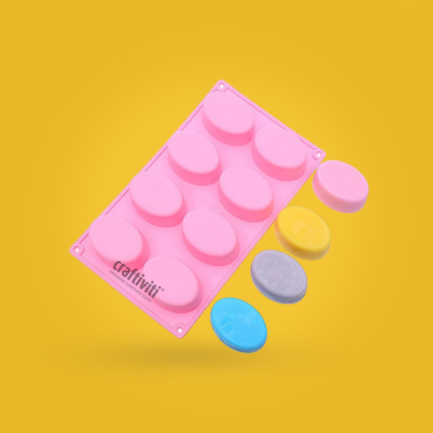 Oval Silicone Mold - 70g - 8 bars