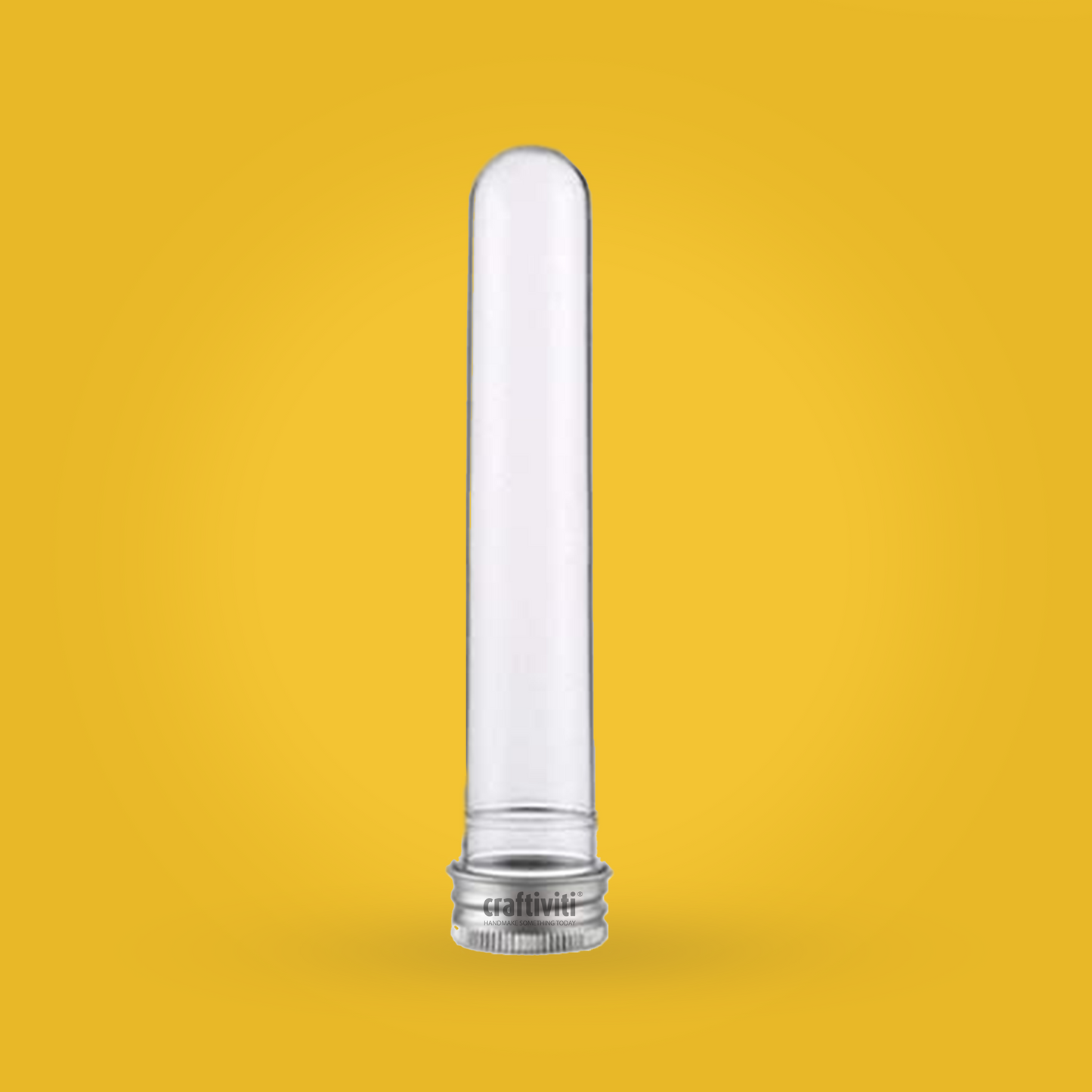 PET Test Tube - Silver Cap - Clear - 40ml