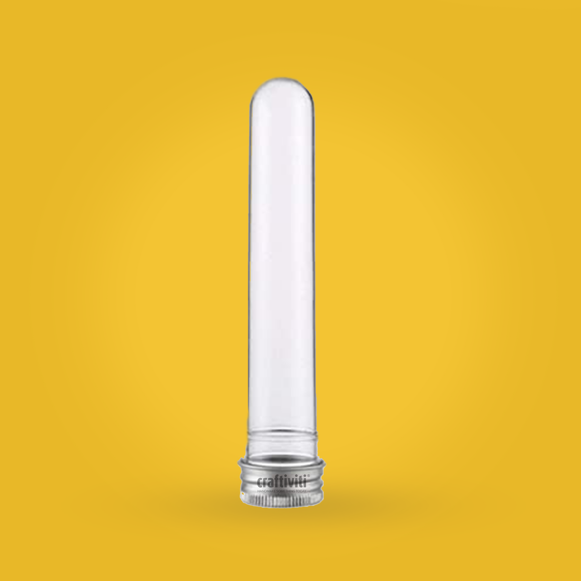 PET Test Tube - Silver Cap - Clear - 40ml