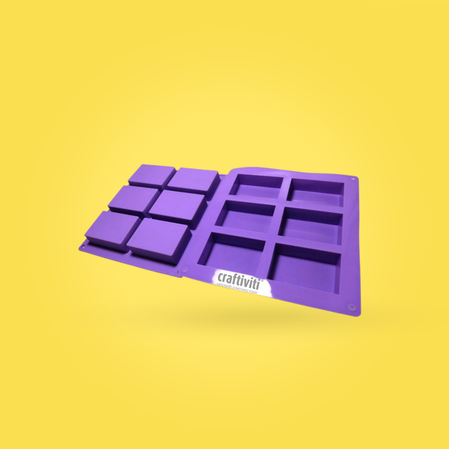 Rectangular Silicone Mold - 100g - 6 Bars