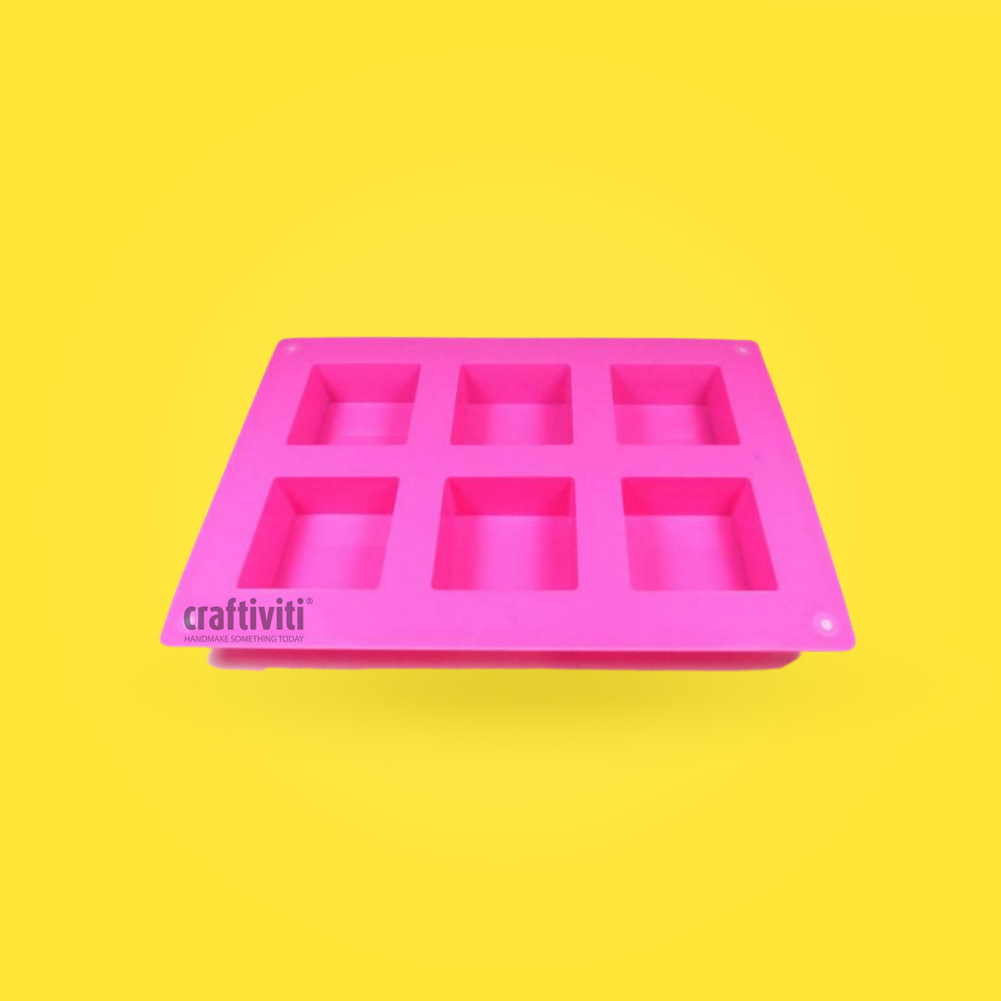 Square Silicone Mold - 5cm x 5cm x 2.5cm - 60g - 6 Bars