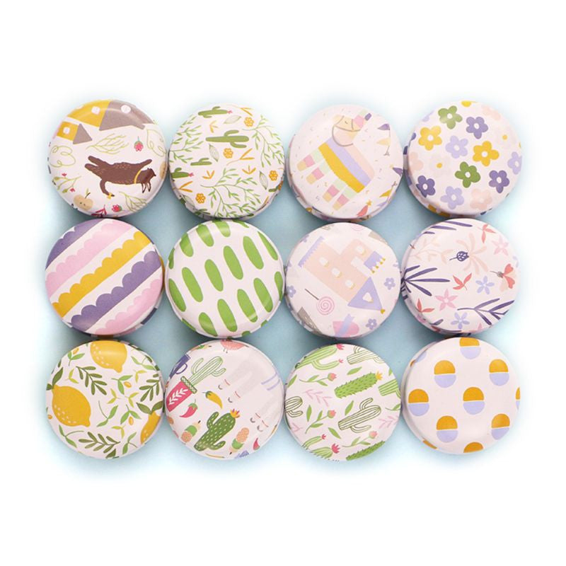 Novelty Lipbalm Jar Set Assorted Patterns - 10g - 12 jars