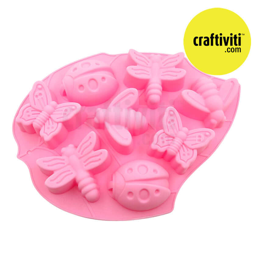Bugs & Butterfly Mold 60g - 8 Bars