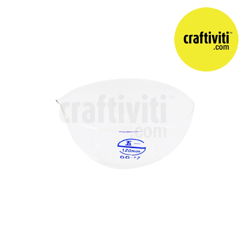 Laboratory Grade Glass Mixing Bowl - 120mm