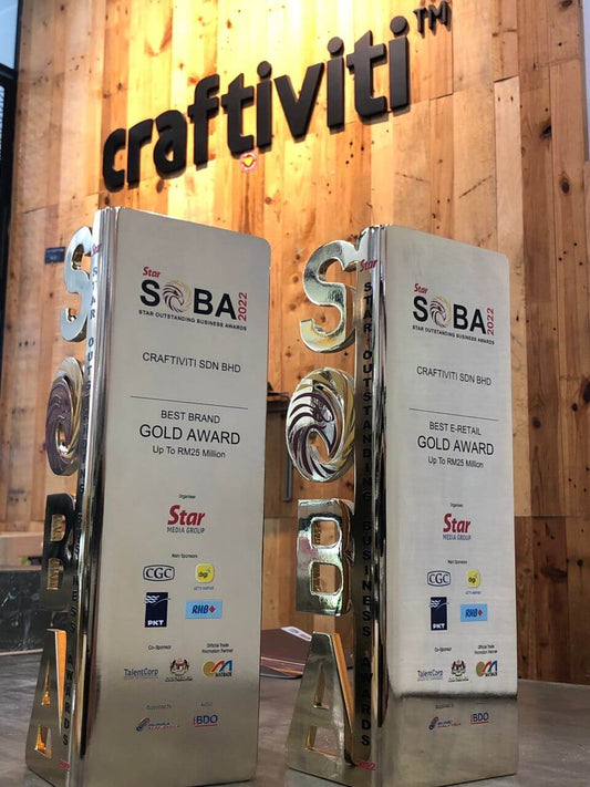 CRAFTIVITI: SOBA GOLD WINNER OF BEST BRAND AND BEST E-RETAIL 2022