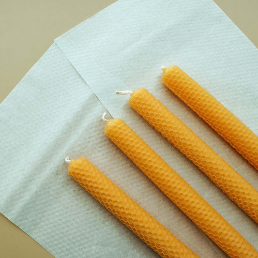 DIY Beeswax Candles in under 5 minutes