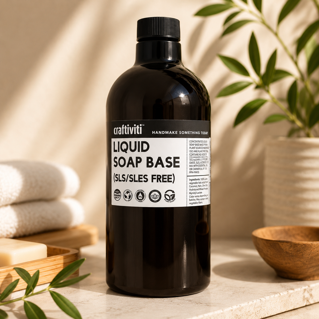 Craftiviti Liquid Soap Base: 100% Pure, Natural & SLS-Free for DIY Skincare