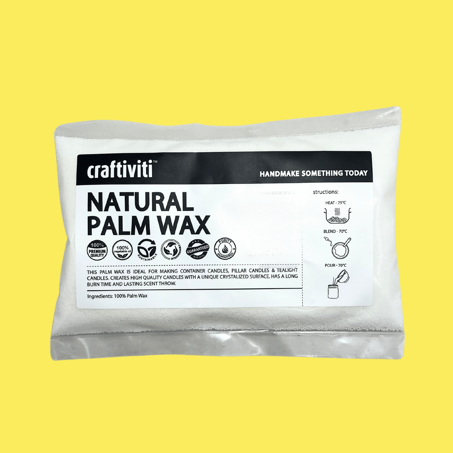 Natural Palm Wax for candle making