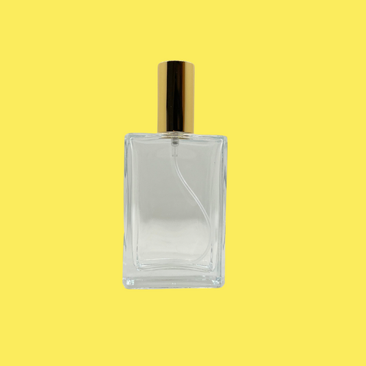 Perfume Spray Glass Bottle - Gold Cap - 100ml