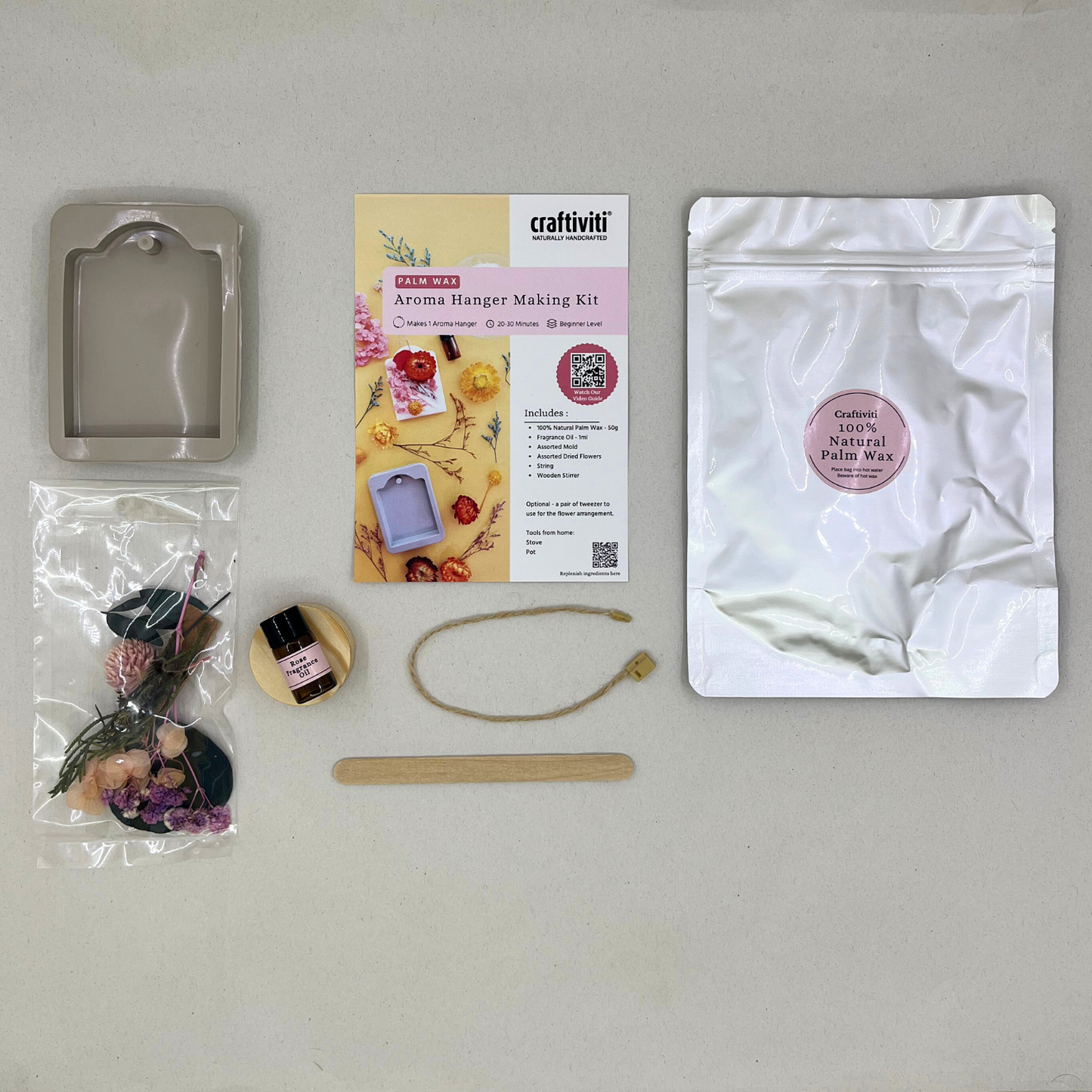 Mini Crafti-Kit - Palm Wax Aroma Hanger Making Kit