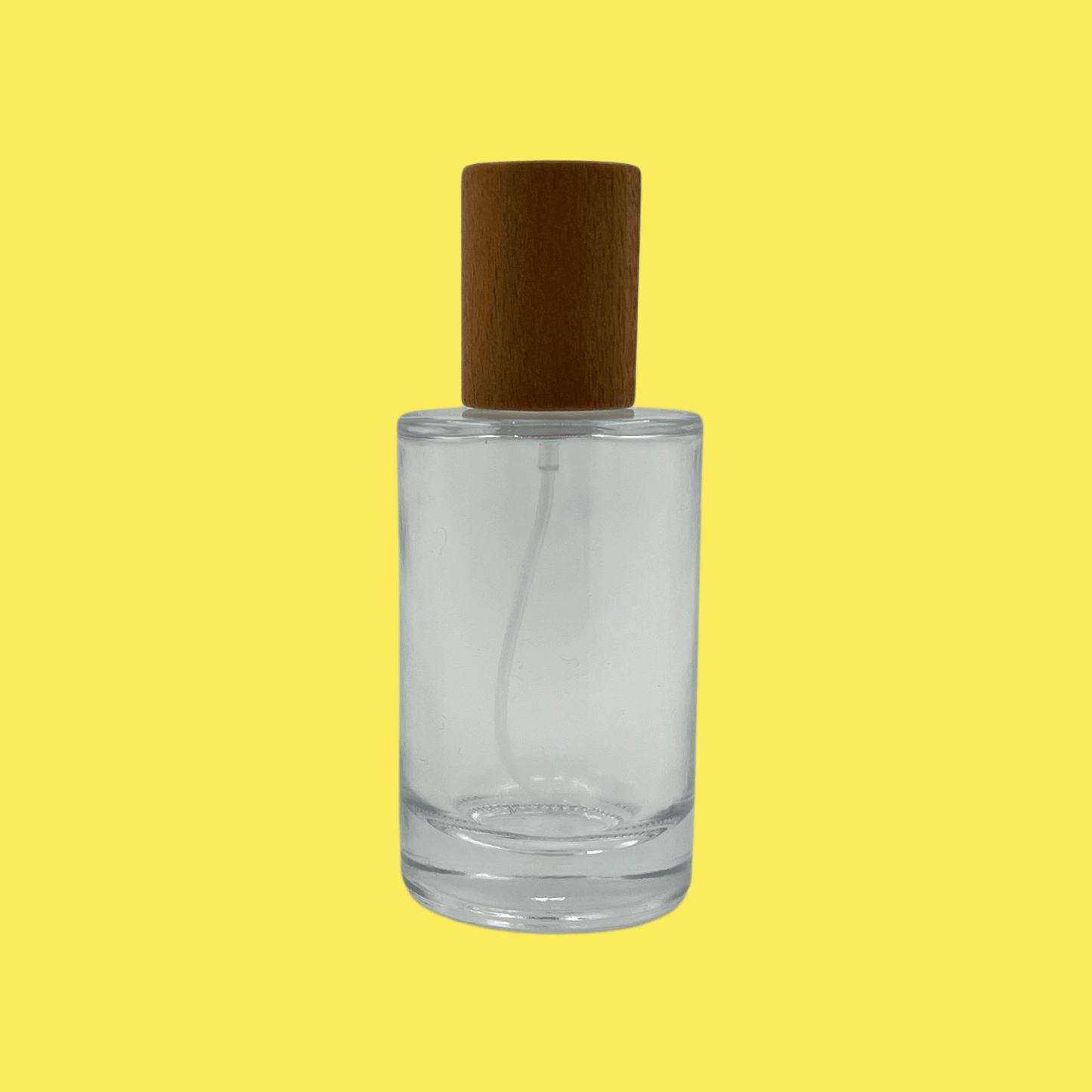 Perfume Spray Glass Bottle - Wooden Cap - 50ml