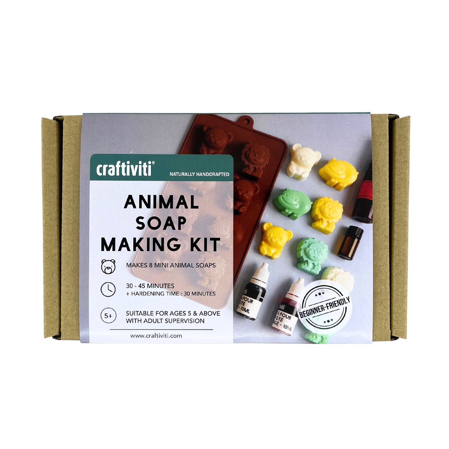 Mini Crafti-Kit - Melt & Pour Animal Soap Making Kit