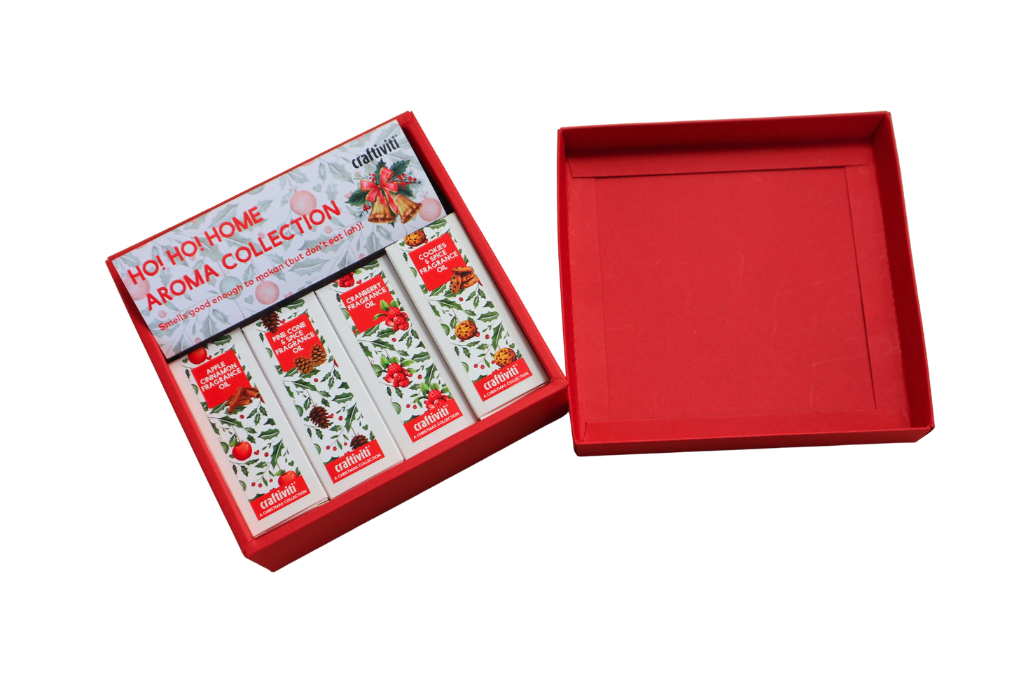 Ho! Ho! Home Aroma Christmas Collection - Fragrance Oil Set (4 x 30ml bottles)