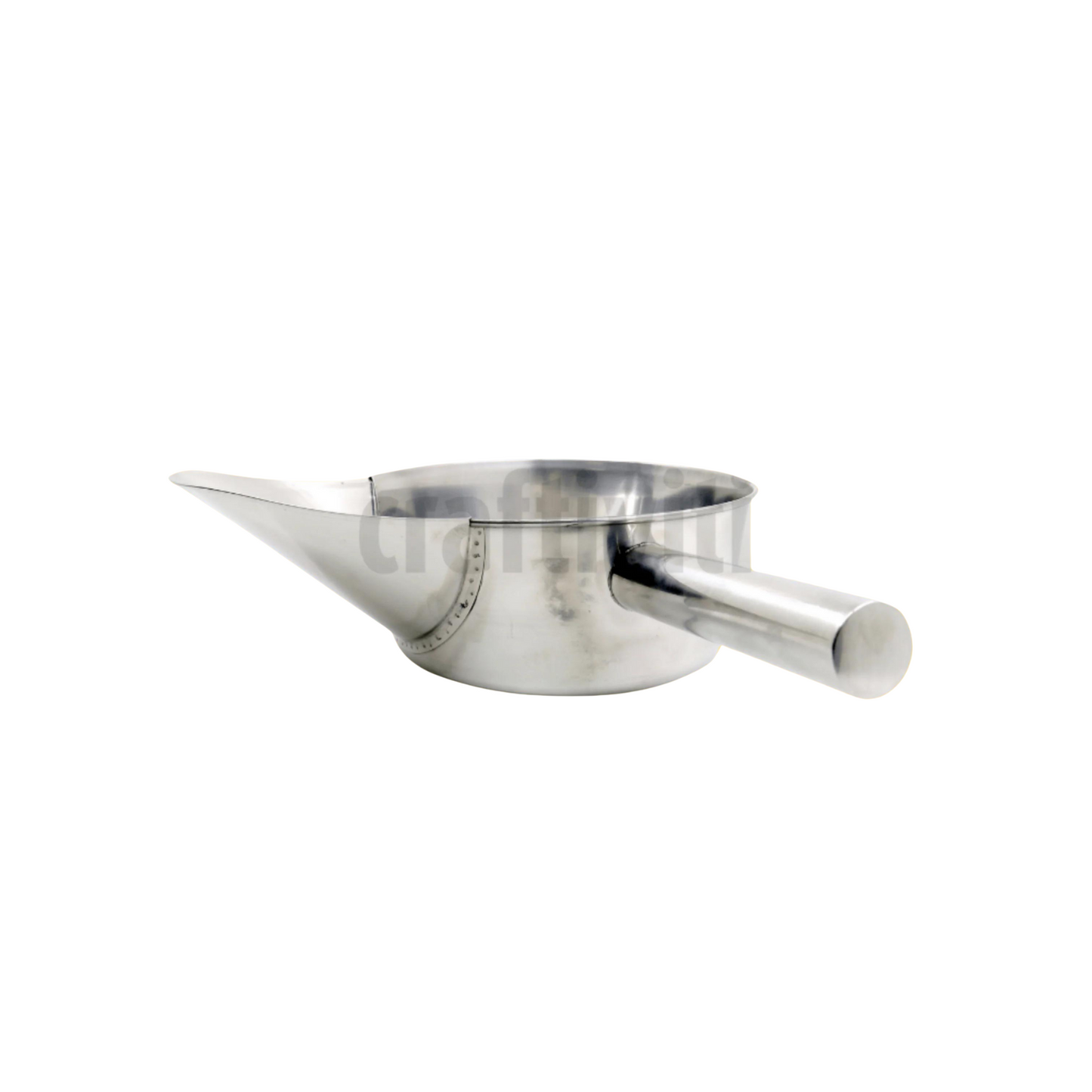 Stainless Steel Wax Pot with Pouring Spout - 19.9cm Diameter