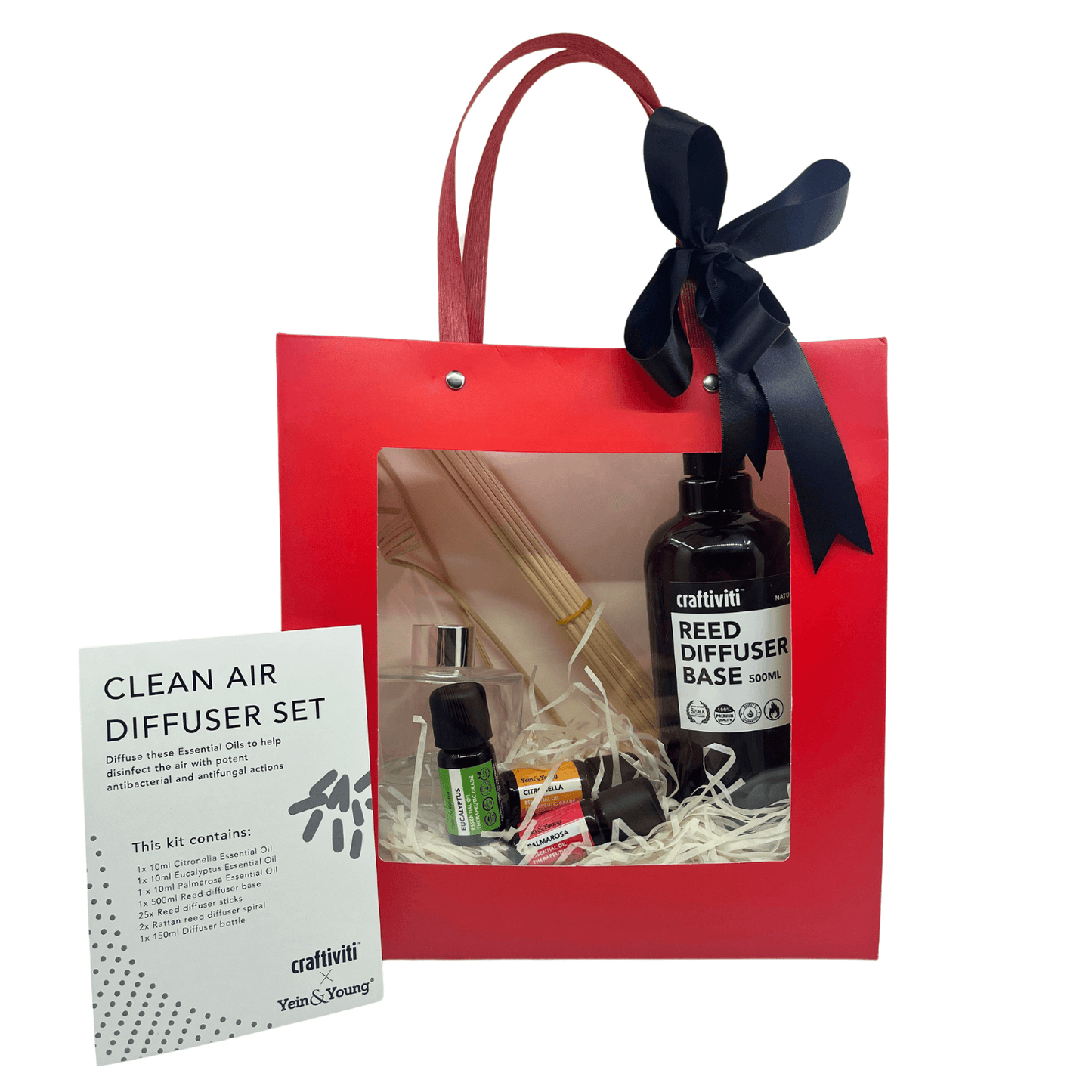 'Clean Air' Essential Oil Reed Diffuser Gift Set (LIMITED EDITION)