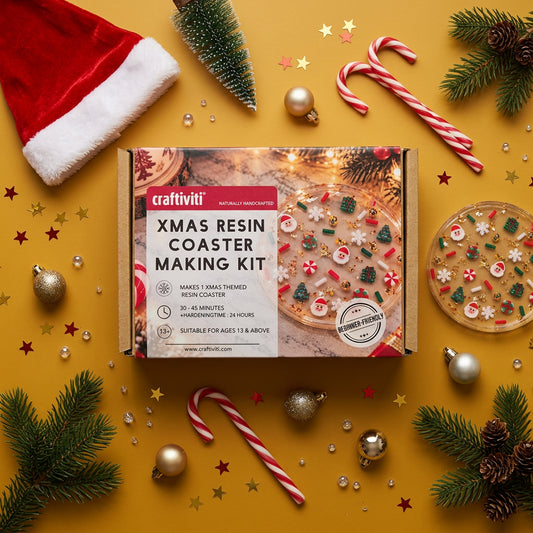 Crafti-Kit - Xmas Resin Coaster Making Kit