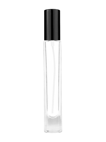 Perfume Glass Spray Bottle - 10ml (Thick) - Black Cap