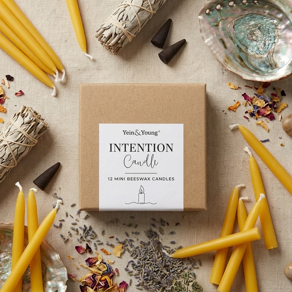 Intention Beeswax Candle Set - 12pcs