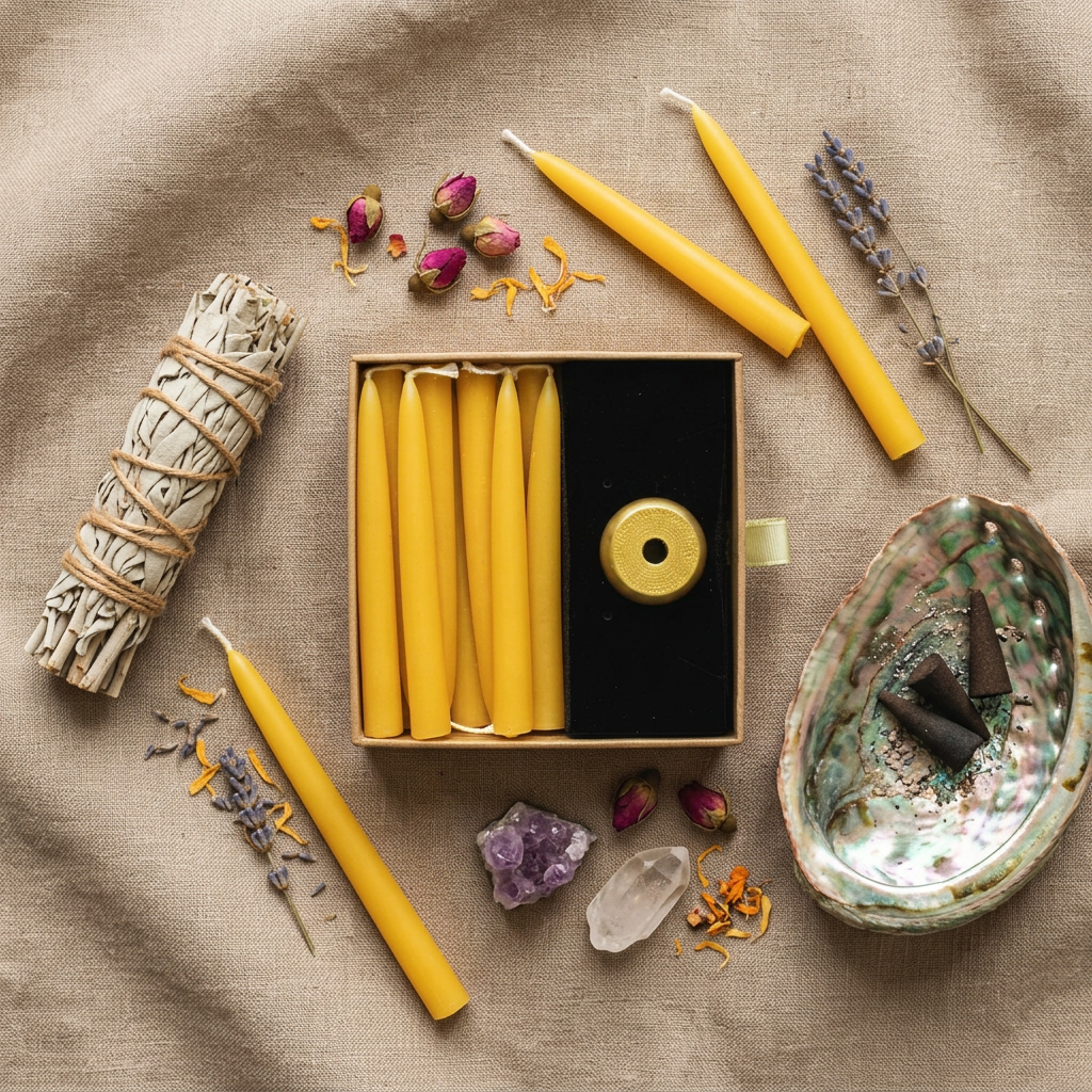 Intention Beeswax Candle Set - 12pcs