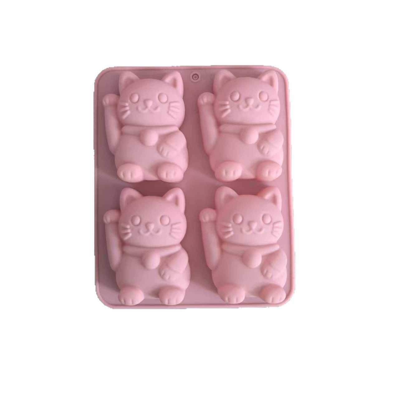 Lucky Cat Silicone Mold - 4 pcs