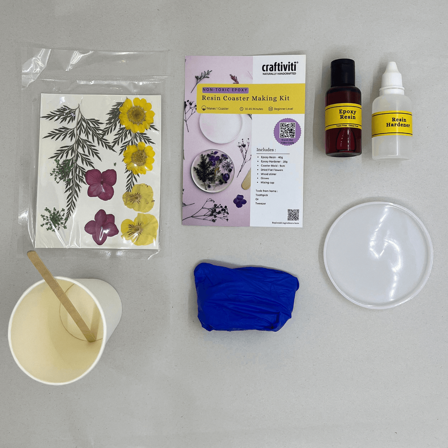 CraftiKit Resin Coaster Making Kit